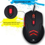 Zebronics Feather Wired Optical Gaming Mouse USB Black