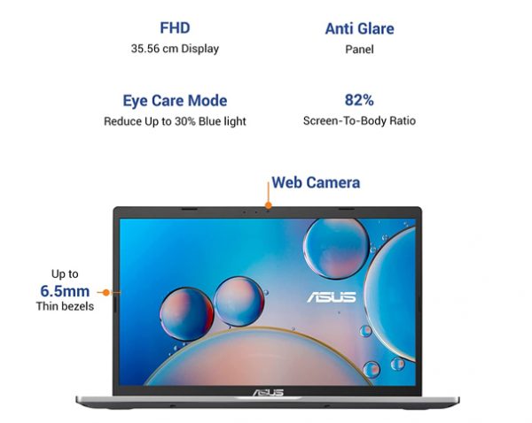 ASUS VivoBook Intel Core i3 1115G4 11th Gen 8GB 256GB SSD Transparent Silver
