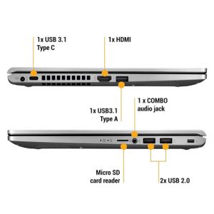 ASUS VivoBook15-Intel Core i3 1115G4 8GB RAM 256GB SSD Transparent Silver