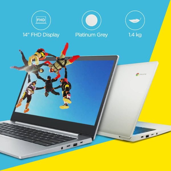 Buy Lenovo IdeaPad Slim 3 Chromebook 82C1002EHA - Intel Celeron N4020 14'' (35.56cm) FHD Thin & Light Laptop (4GB/64GB eMMC/Chrome OS/Upto 10hr Battery/2W x2 HD Speaker/Platinum Grey/1.4Kg)