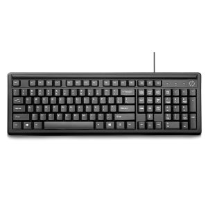 HP 100 Wired USB Desktop Keyboard Black 01