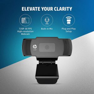 Buy HD Webcam For Desktop HP W200 720p Resolution 20L58AA Black