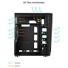 Buy Zebronics Zeb-Enyo Premium Gaming Cabinet Chassis Black Comes with Tempered Glass Side Panel,LED Strip On Front, Top Magnetic Dust Filter & 120mm Rear RGB Fan