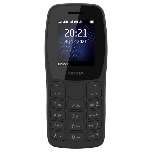 Buy Nokia 105 Plus Dual Sim Black or Charcoal Feature Mobile Phone, Keypad Mobile Phone with Wireless FM Radio