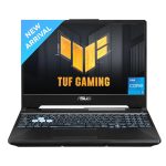 ASUS TUF Gaming F15 – AI Powered Gaming Laptop, Intel Core i5-11400H 11th Gen, 15.6-inch (39.62 cm) FHD 144Hz, (8GB/512GB SSD/4GB NVIDIA RTX 2050/Win 11/ RGB Backlit/Black/2.30 kg),FX506HF-HN024W